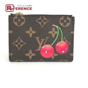 Louis Vuitton Takashi Murakami LV TM Portefeuille Wallet Bi fold Brown